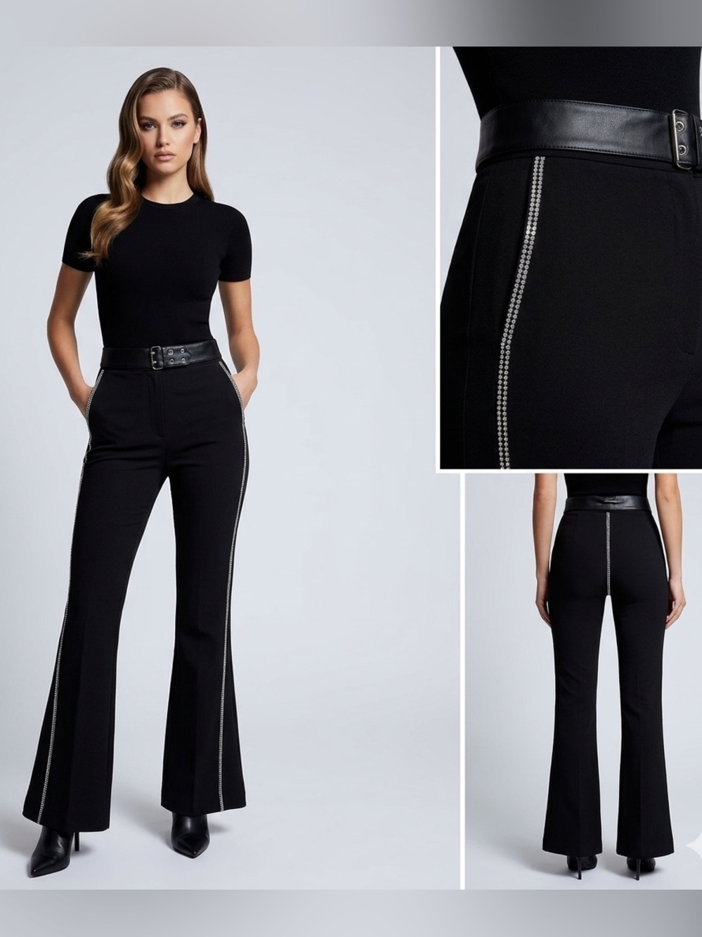 NWT Manière De Voir Flare Leg Contour Trouser Pants Business Casual Size 14